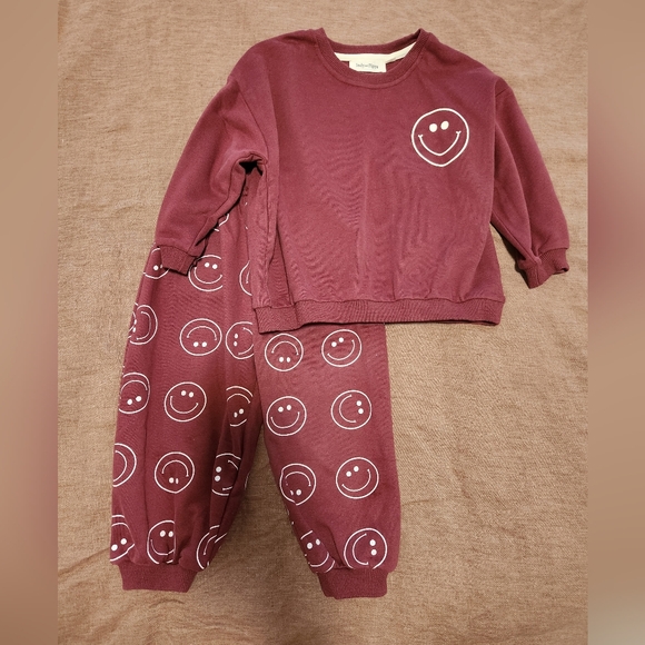 Indy Pippa Sweatsuit Set 3T Burgundy